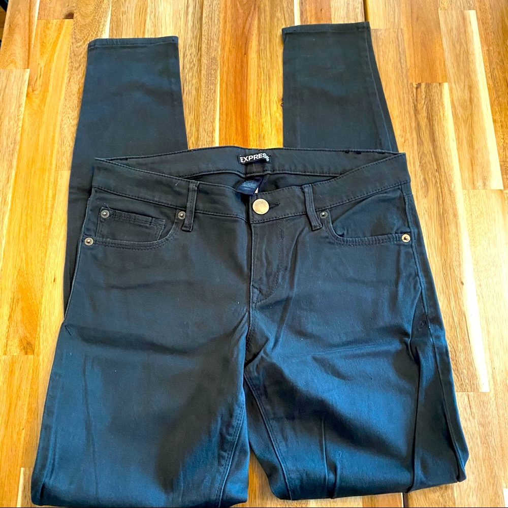 EXPRESS GRAY SKINNY JEANS
